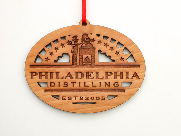 Philadelphia Distilling Logo Oval Ornament