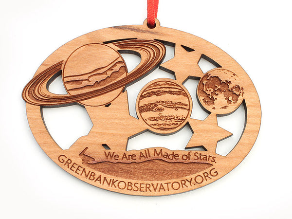 Green Bank Planets and Stars Ornament - Nestled Pines
