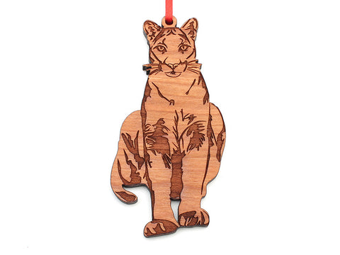 Tiger Creek Mountain Lion Ornament - Nestled Pines