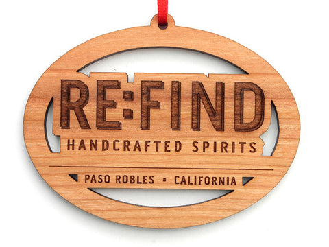 RE:FIND Logo Oval Ornament