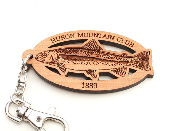 Huron Mountain Rainbow Trout Key Chain