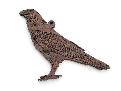 Raven Ornament - Nestled Pines