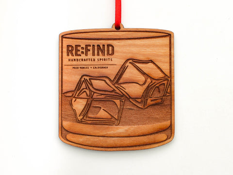 RE:FIND Low-ball Glassware Ornament