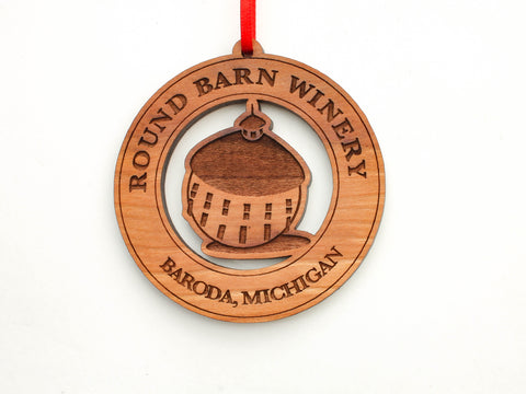 Round Barn Winery Logo Ornament