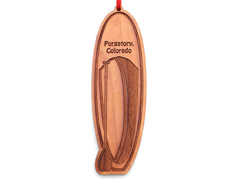 Purgatory Colorado Stand Up Paddle Board SUP Text Ornament