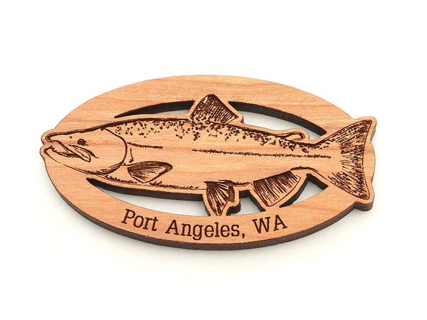 Port Book and News Salmon Magnet