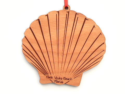 Ponte Vedra Beach Florida Scallop Custom Ornament - Nestled Pines