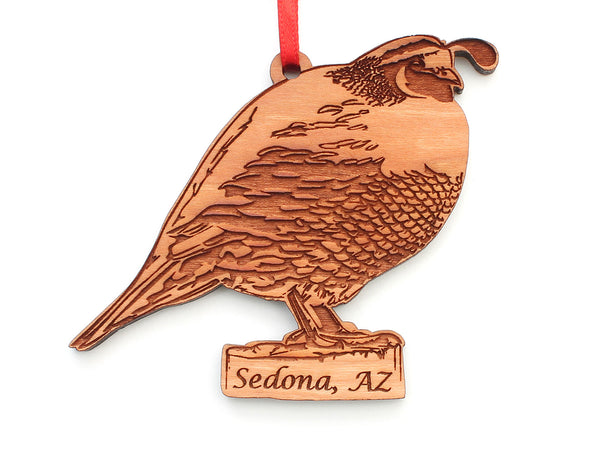 Sedona AZ Quail Ornament