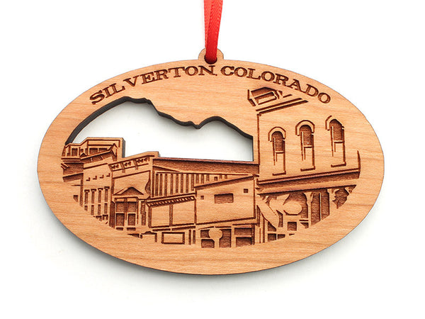 Silverton, Colorado "Skyline" Ornament (revised) - Nestled Pines