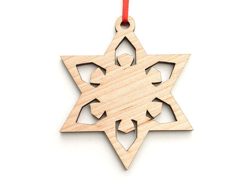 Simple Snowflake E Ornament - Nestled Pines