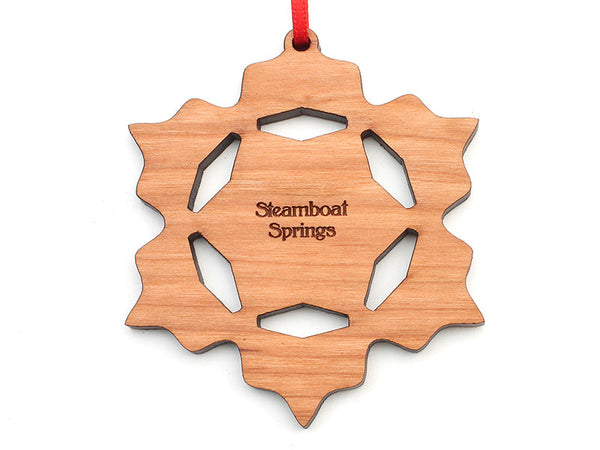 Steamboat Springs Simple Snowflake Ornament A - Nestled Pines