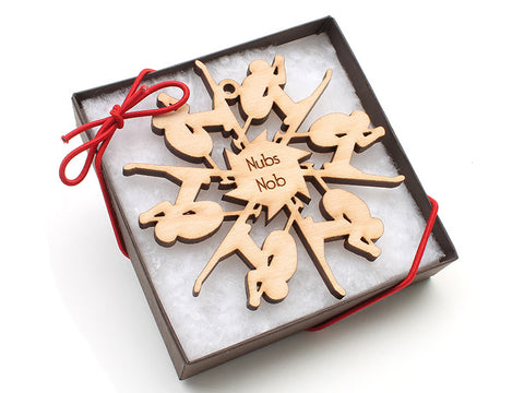 Ciao Bella Nubs Nob Skier Snowflake - Nestled Pines