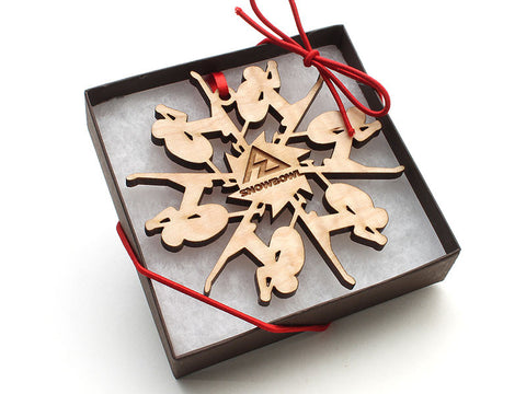 Snowbowl Skier Snowflake Gift Box