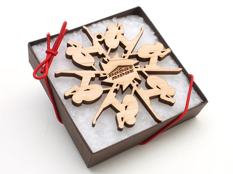Dodge Ridge Skier Snowflake - Nestled Pines