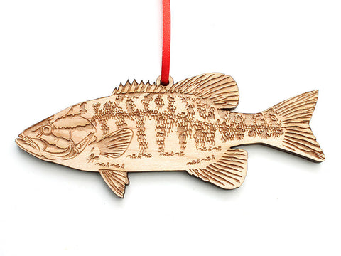 Smallmouth Bass Ornament - Nestled Pines