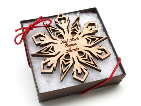 Red Rock Canyon Snowflake Ornament - Nestled Pines