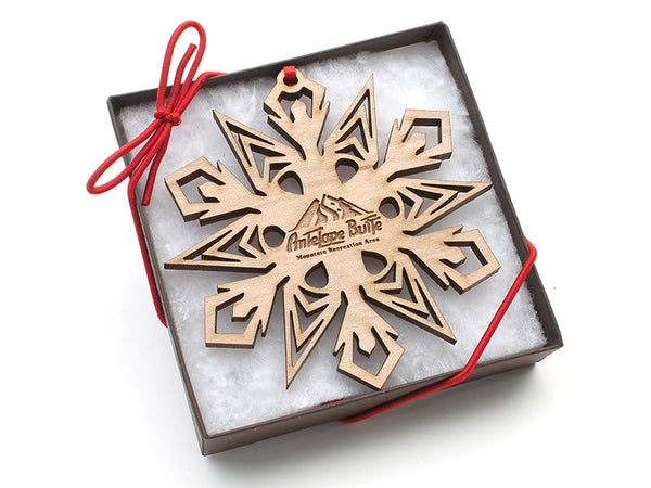 Antelope Butte Snowflake Ornament A - Nestled Pines