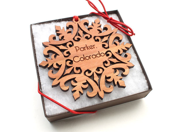 Parker Shoppes Medallion Snowflake Ornament Gift Box