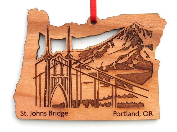 Saint Johns Bridge Oregon Insert Ornament