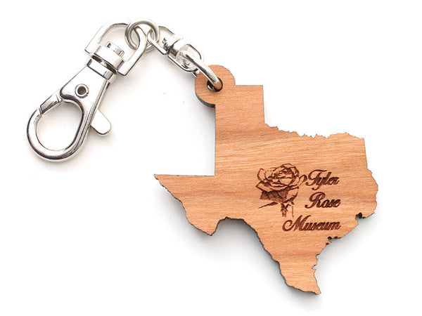 Tyler Rose Museum Texas State Key Chain - Nestled Pines