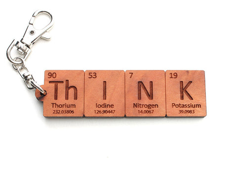 Think Periodic Table Element Key Chain - Nestled Pines