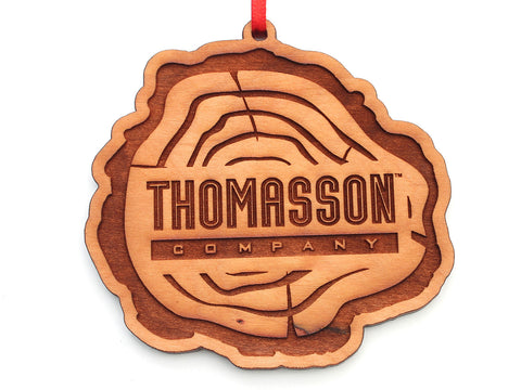 Thomasson Log Circle Ornament