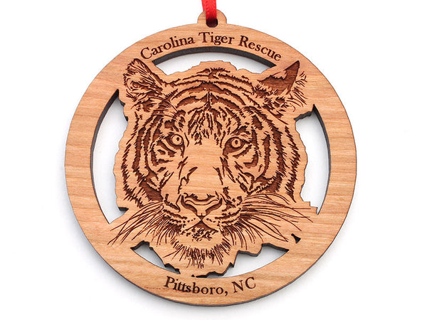 Carolina Tiger Rescue Tiger Face Circle Ornament