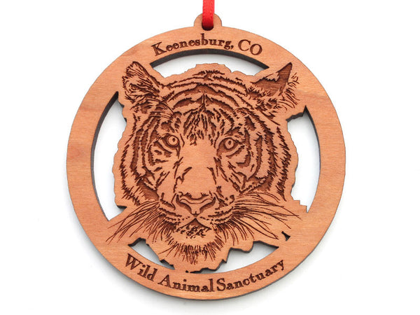Wild Animal Sanctuary Tiger Circle Ornament