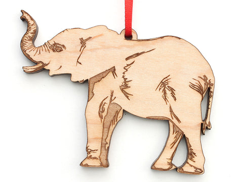 Trumpeting African Elephant Ornament