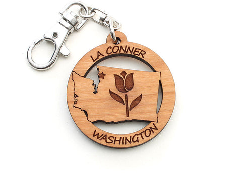 Reclamation Candle Co Washington State Tulip Key Chain