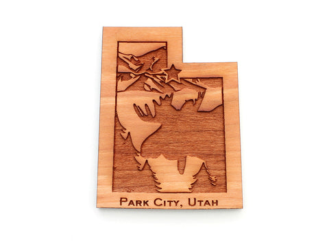 Park City Utah Moose Insert Magnet