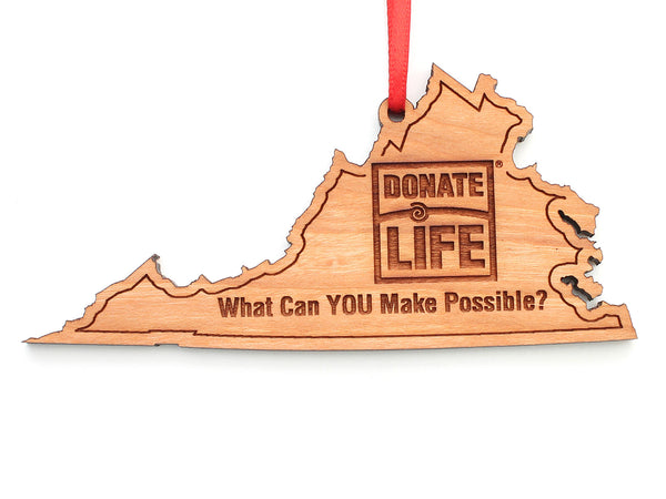 Virginia Donate Life Ornament ALT