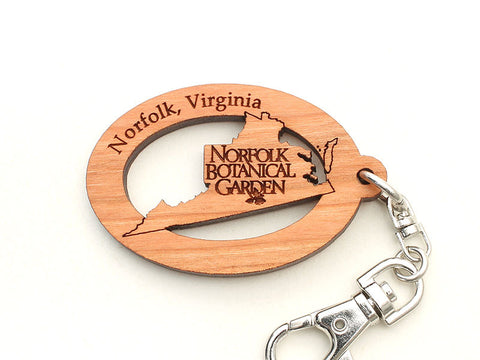 Norfolk Botanical Garden Virginia Key Chain