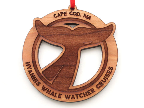 Cape Cod Whale Fluke Ornament