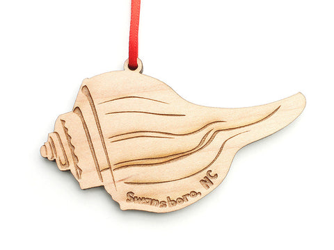 Channeled Whelk Ornament ND - Nestled Pines