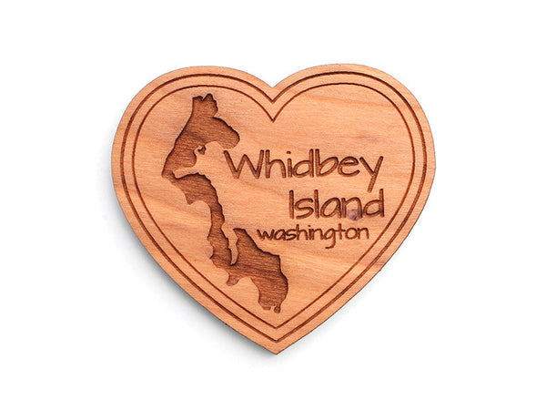 Admiralty Head Whidbey Island Heart Custom Magnet - Nestled Pines