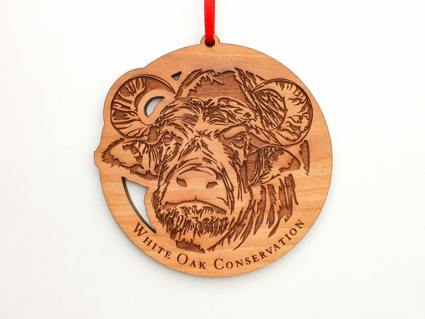 White Oak Conservation Water Buffalo Ornament
