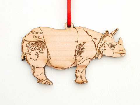 White Oak Conservation Indian Rhinoceros Ornament