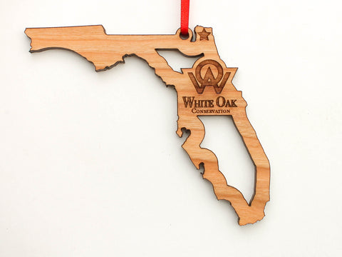 White Oak Conservation Florida Logo Insert Ornament