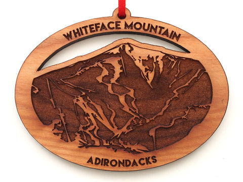 White Face Mountain Adirondacks Oval Ornament